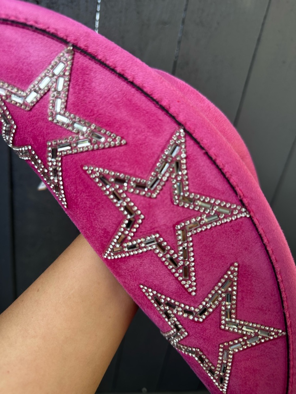 Hot Pink Embellished Rhinestone Star Cowgirl Hat π€ π - Picture 5 of 5